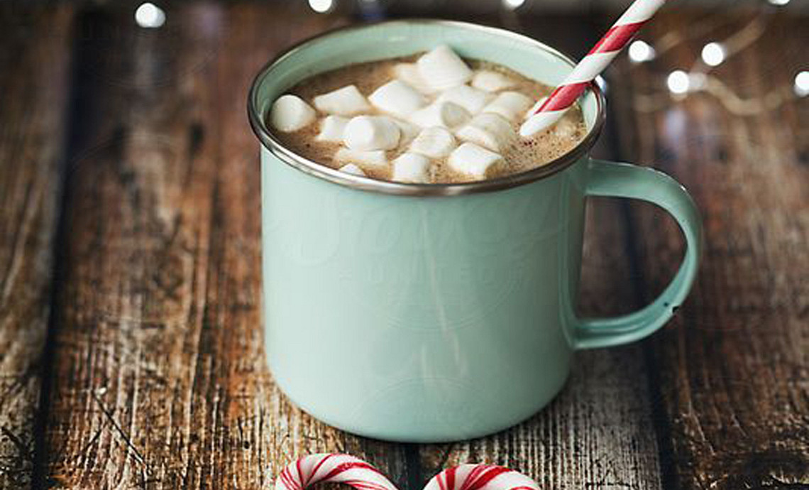 Kerstkoffie- met marshmallows
