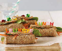 Kinderwraps van brood